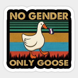 Chaos Identity No Gender Only Goose Sunset Vintage Sticker